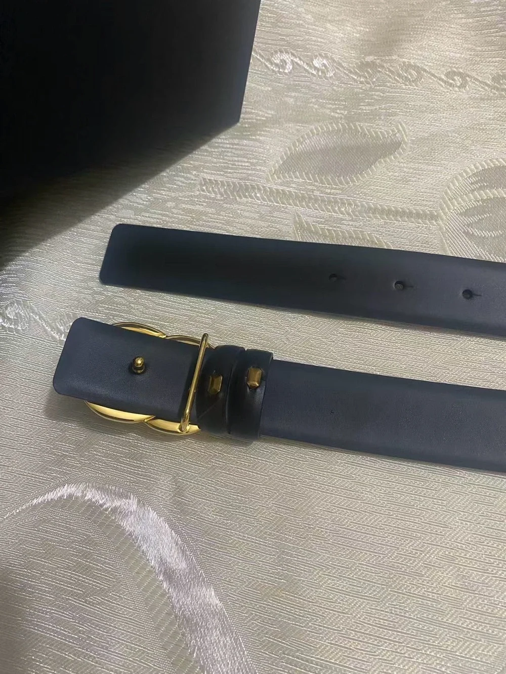 Chanel 85cm CC Buckle Belt Black